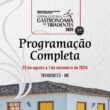 Programação Festival Cultura e Gastronomia de Tiradentes 2024